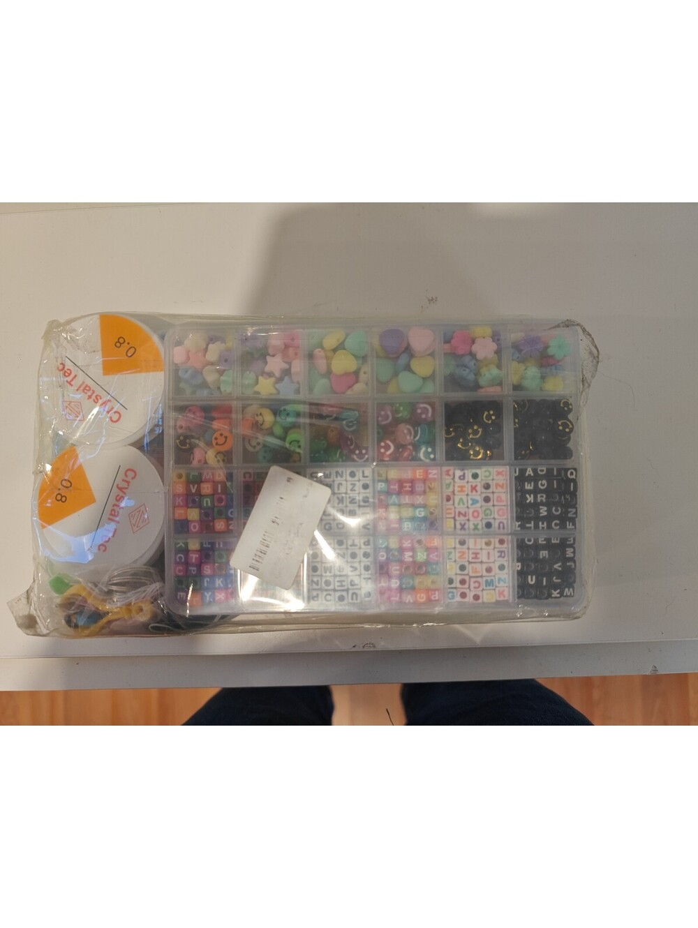 Multicolor Bead Craft Kit with Alphabet and Shape Beads
